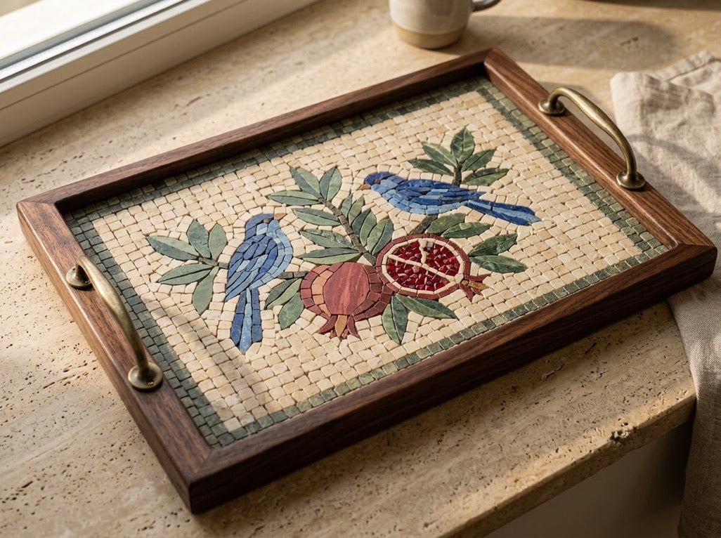 The Bluebirds of Levant Tray